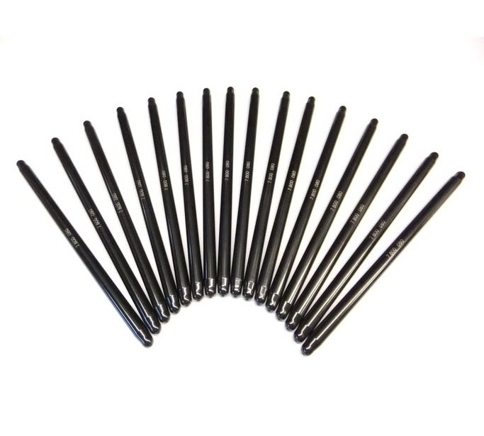 BTR LS CHROMOLY PUSHRODS .080" WALL , 3/8" DIAMETER, SET OF 16