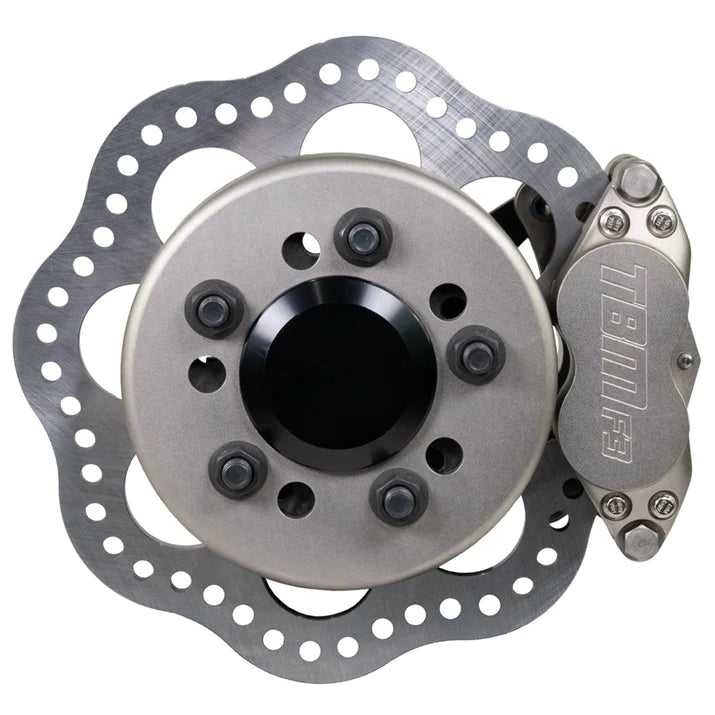 Rear Big Ford New / Late/ Torino Housing Ends Drag Brake Kit 5x4.5 / 5x4.75 / 5x5 F3 4 Piston Calipers 001-0187A TBM Brakes