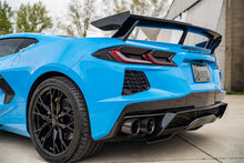 Load image into Gallery viewer, Corsa 20-23 Chevrolet Corvette C8 RWD 3in Valved Cat-Back w/ 4.5in Carbon Fiber Black PVD