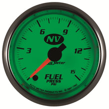 Load image into Gallery viewer, AutoMeter Gauge Fuel Pressure 2-1/16in. 15PSI Digital Stepper Motor NV