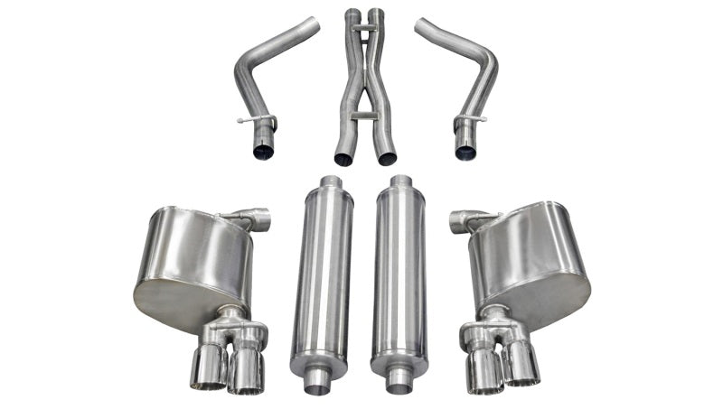 Corsa 11-13 Dodge Charger R/T 5.7L V8 Polished Sport Cat-Back Exhaust