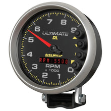 Load image into Gallery viewer, Autometer 5 inch Ultimate DL Playback Tachometer 9000 RPM - Black