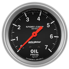 Load image into Gallery viewer, Autometer Sport-Comp 2 5/8in 7.0kg/cm2 Mechanical Oil Pressure Gauge