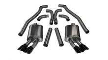 Load image into Gallery viewer, Corsa 12-13 Chevrolet Camaro Coupe ZL1 6.2L V8 Black Sport Cat-Back + XO Exhaust