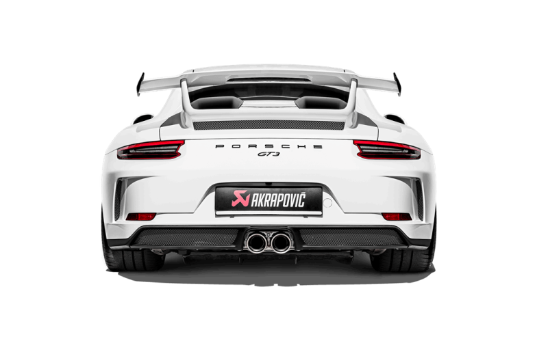 Akrapovic 2018 Porsche 911 GT3 (991.2) Slip-On Race Line (Titanium) w/Header/Tail Pipes