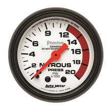 Load image into Gallery viewer, Autometer Phantom 52mm 0-2000 PSI Mechanical Nitrous Pressure Gauge