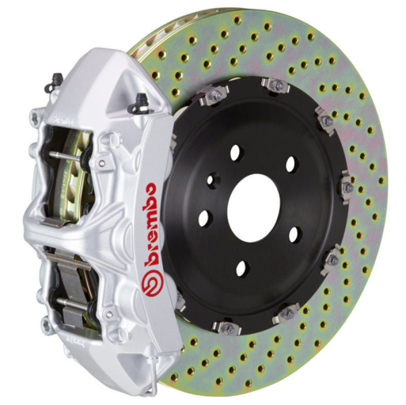 Brembo 08-09 G8 Front GT BBK 6 Piston Cast 365x34 2pc Rotor Drilled-Silver