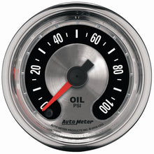 Load image into Gallery viewer, Autometer American Muscle 52mm Full Sweep Electric 0-100 PSI Oil Pressure Gauge