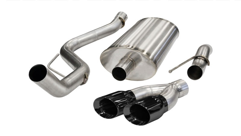 Corsa 10-10 Ford F-150 Raptor 5.4L V8 Black Sport Cat-Back Exhaust