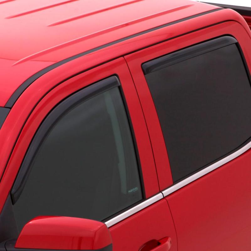 AVS 06-10 Hyundai Accent Ventvisor In-Channel Front & Rear Window Deflectors 4pc - Smoke