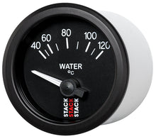 Load image into Gallery viewer, Autometer 52mm Stack Instruments 40-120 Degree C Electric Water Temperature Gauge - Black