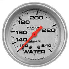 Load image into Gallery viewer, AutoMeter Gauge Water Temp 2-5/8in. 120-240 Deg. F Mechanical 12ft. Ultra-Lite