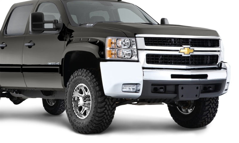 Bushwacker 17-18 Chevy Silverado 1500 Fleetside Pocket Style Flares 4pc 78.8/97.8in Bed - Graphite