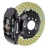 Brembo 93-95 RX-7 Front GT BBK 4 Piston Cast 2pc 332x32 2pc Rotor Drilled-Black