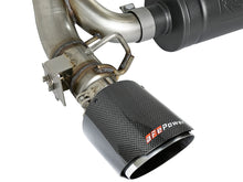 Load image into Gallery viewer, aFe Takeda 3in 304 SS Cat-Back Exhaust System w/ Carbon Fiber Tips 16-18 Ford Focus RS I4-2.3L (t)