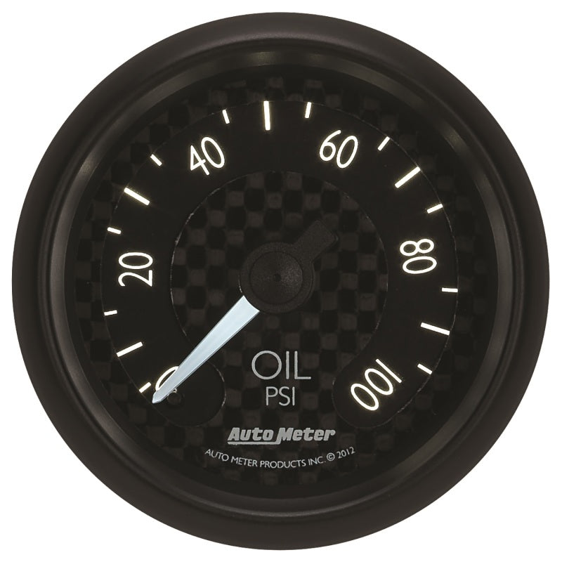 Autometer GT Series 52mm Mechanical 0-100 psi Oil Pressure Gauge