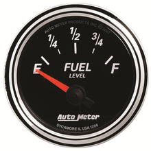 Load image into Gallery viewer, Autometer Designer Black II 52mm 240 Ohm Empty/33 Ohm Full Fuel Level Gauge