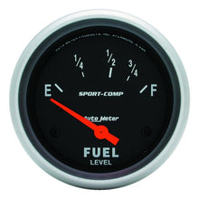 Load image into Gallery viewer, Autometer Sport-Comp 2 5/8in 24ohm-33ohm Fuel Level Gauge