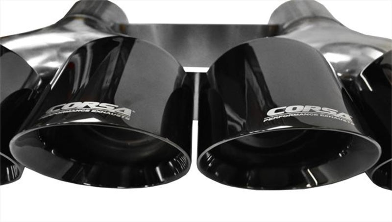 Corsa 15-15 Chevrolet Corvette 6.2L V8 Quad 45in Polished Black Pro-Series Tip Kit