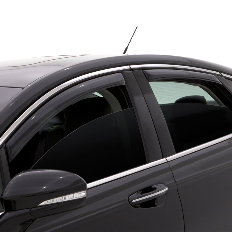 AVS 11-14 Hyundai Sonata Ventvisor In-Channel Front & Rear Window Deflectors 4pc - Smoke