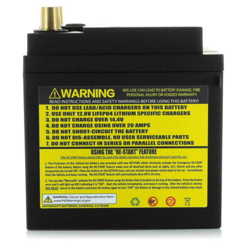 Antigravity H6/Group 48 Lithium Car Battery w/Re-Start