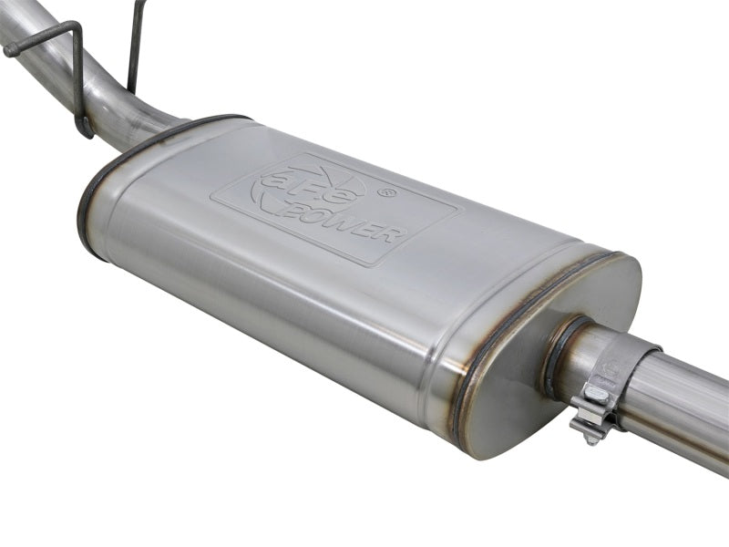 aFe Mach Force-XP Exhaust 3in CB SS 15-17 GM Colorado/Canyon 2.5L/3.6L Side Exit w/ Black Tip