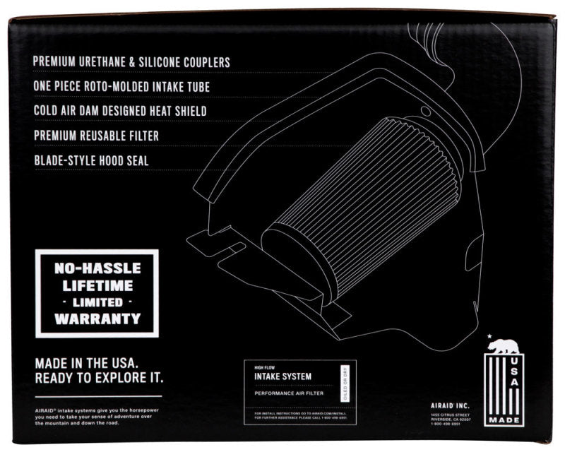 Airaid 2006 Chevy 4.8/5.3/6.0 (w/ Elec Fan/High Hood) CAD Intake System w/ Tube (Oiled / Red Media)