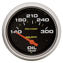 Load image into Gallery viewer, Autometer Pro-Comp 2-5/8in 140-300 Deg Oil Temperature Gauge