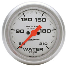 Load image into Gallery viewer, Autometer Ultra-Lite 52mm 60-210 Deg F Electronic Water Temp Gauge