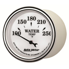 Load image into Gallery viewer, AutoMeter Gauge Water Temp 2-1/16in. 250 Deg. F Elec Old Tyme White II