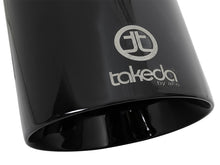 Load image into Gallery viewer, aFe Takeda 409 SS Clamp-On Exhaust Tip 2.5in. Inlet / 4.5in. Outlet / 9in. L - Black