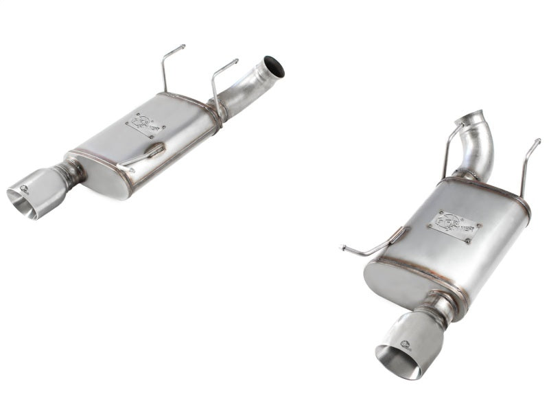 aFe MACHForce XP Exhaust 11-14 Ford Mustang GT V8-5.0L 3in. SS Axle-Back w/Polished Tips