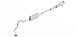 Borla S-Type Cat-Back 17-19 Ford F-250/350 Super Duty Side Exit Exhaust - 5in tip (Gas Only)