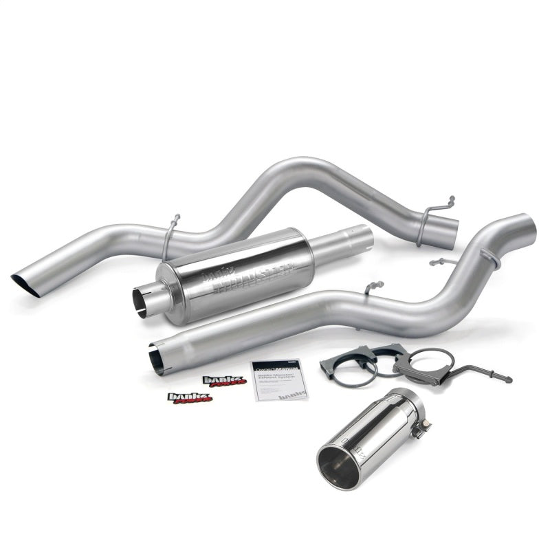 Banks Power 06-07 Chevy 6.6L CCLB Monster Exhaust System - SS Single Exhaust w/ Chrome Tip