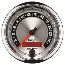 Load image into Gallery viewer, Autometer American Muscle 85.7mm Electric Programmable Metric 260kph Speedometer