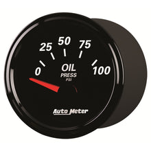 Load image into Gallery viewer, Autometer Designer Black II 52mm 100 PSI Oil Pressure Gauge