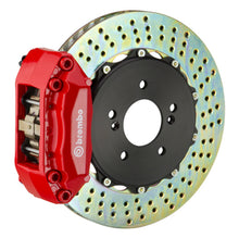 Load image into Gallery viewer, Brembo 10-14 E350 Sedan/12-14 CLS350 Rear GT BBK 4 Piston Cast 2pc 328x28 2pc Rotor Drilled-Red