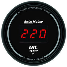 Load image into Gallery viewer, Autometer Black 0-400F Digital Oil Temp Gauge