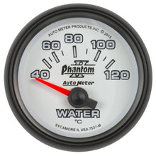 Load image into Gallery viewer, Autometer Phantom II Gauge Water Temp 2 1/16in 40-120c Electric Phantom II