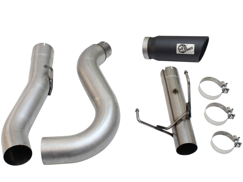 aFe MACHForce XP Exhaust Large Bore 5in DPF-Back Alu. 13-15 Dodge Trucks L6-6.7L (td) *Black Tip