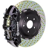 Brembo 14-18 A45 AMG Front GT BBK 6 Piston Cast 365x34 2pc Rotor Drilled-Black