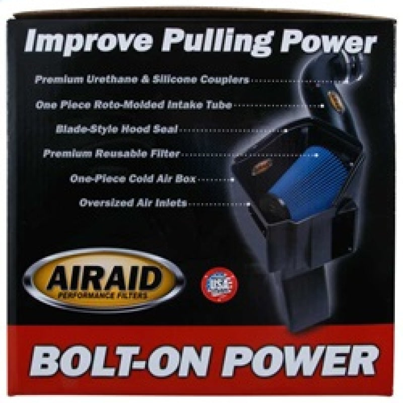 Airaid 10-13 Ford F-250 / F-350 Super Duty 6.2L CAD Intake System w/ Tube (Dry / Blue Media)