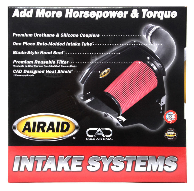 Airaid 14-18 Chevrolet Corvette V8-6.2L F/I Intake System w/ Tube (Oiled / Red Media)