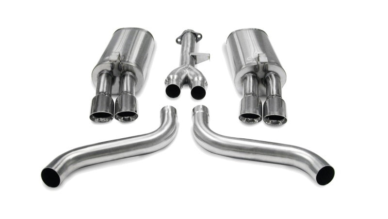 Corsa 86-91 Chevrolet Corvette C4 5.7L V8 L98 Polished Sport Cat-Back Exhaust