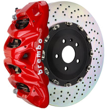 Load image into Gallery viewer, Brembo 09-14 F150 2WD Front GT BBK 8 Piston Cast 412x38 2pc Rotor Drilled-Red