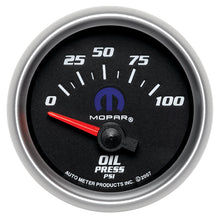 Load image into Gallery viewer, Autometer Mopar 52.4mm SSE 0-100 PSI Oil Pressure Gauge