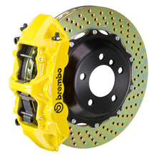 Load image into Gallery viewer, Brembo 07-15 TT 3.2L/09-15 TTS Front GT BBK 6 Piston Cast 355x32 2pc Rotor Drilled- Yellow