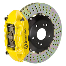 Load image into Gallery viewer, Brembo 07-15 TT 3.2L/09-15 TTS/12-13 TT RS Rear GT BBK 4 Pist Cast 328x28 2pc Rotor Drilled- Yellow