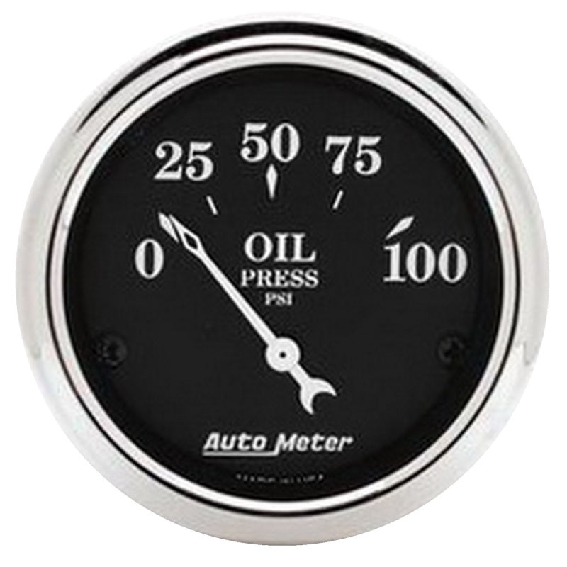 Autometer Old Tyme Black Gauge Kit 6 Pc Ford Truck 53-55 Tach/Mph/Fuel/Oilp/Wtmp/Volt