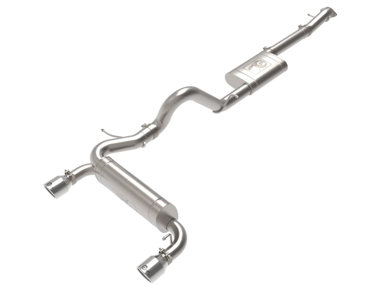 aFe 2021+ Ford Bronco L4-2.3L (t) / V6-2.7L (tt) Vulcan 3in. to 2.5in. SS Cat-Back - Polished